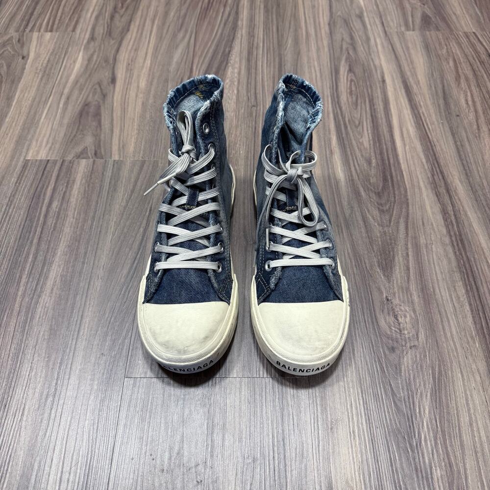 NEW Balenciaga Paris mid 90's Denim High Top Sneaker | EU41
